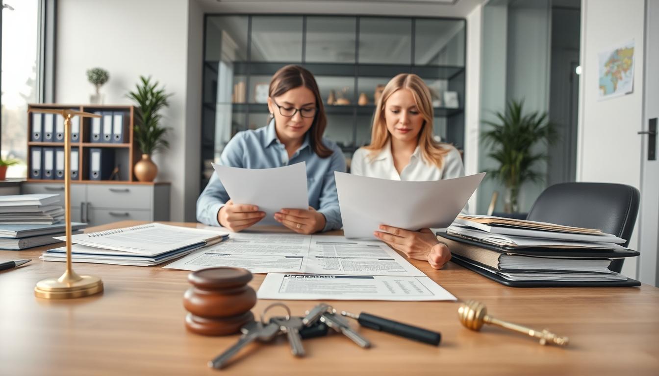 Real estate ownership transfer documents and closing confirmation